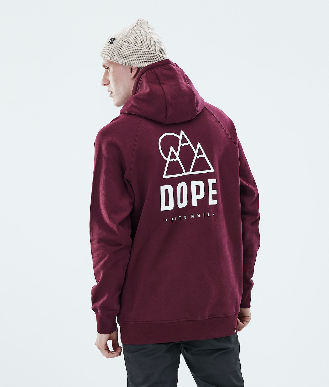 Sudadera Dope Daily Rise Hombre Burdeos | 645-FWDRHU