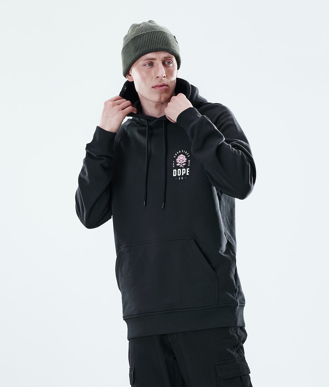 Sudadera Dope Daily Rose Hombre Negras | 507-GAPSFI