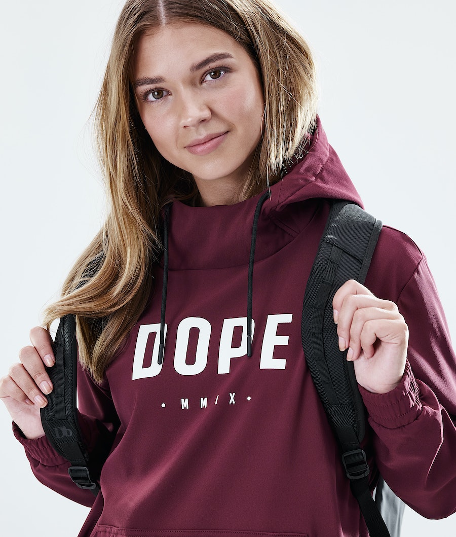 Sudadera Dope Flight W PO Mujer Burdeos | 635-SNVGOZ