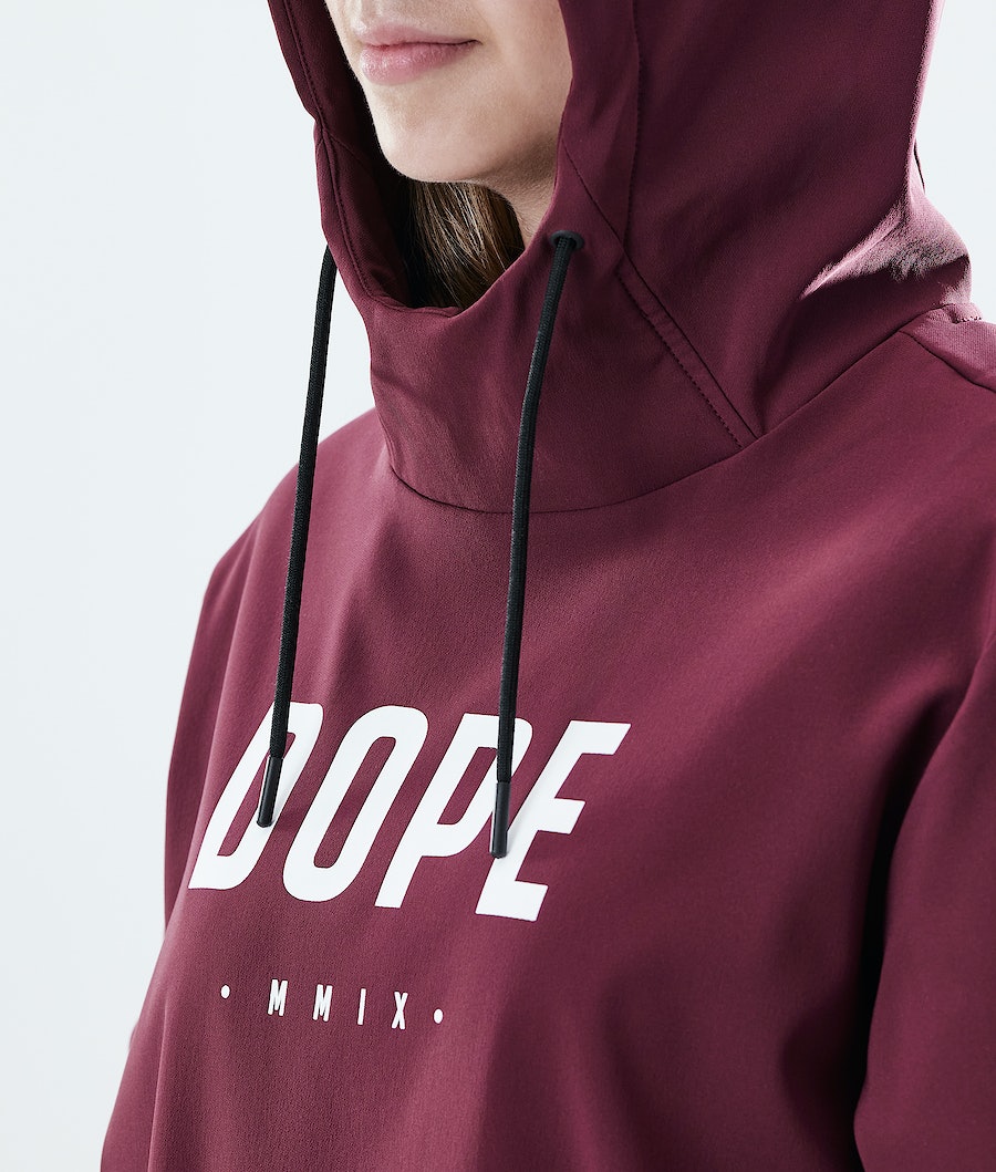 Sudadera Dope Flight W PO Mujer Burdeos | 635-SNVGOZ