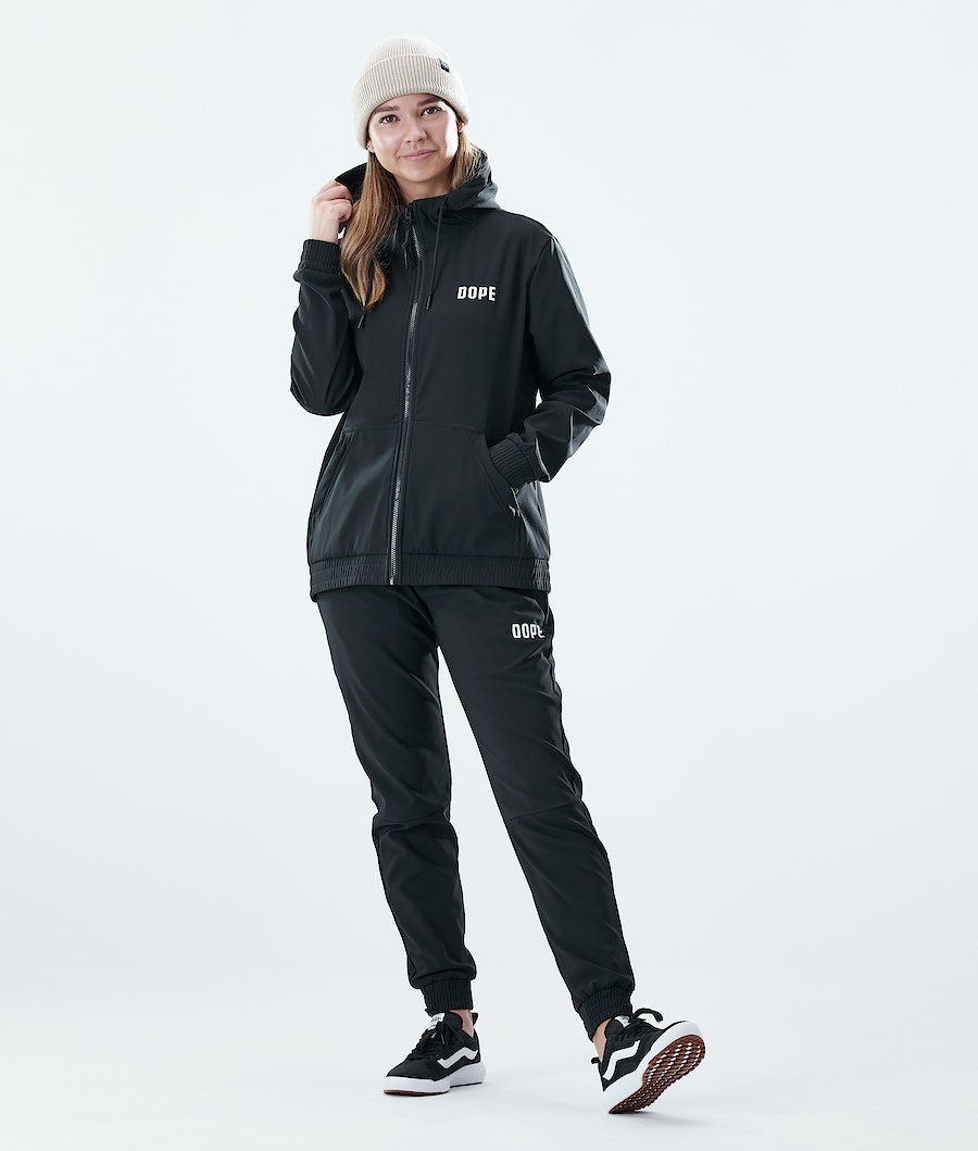 Sudadera Dope Flight W Zip Mujer Negras | 671-JCSKRM