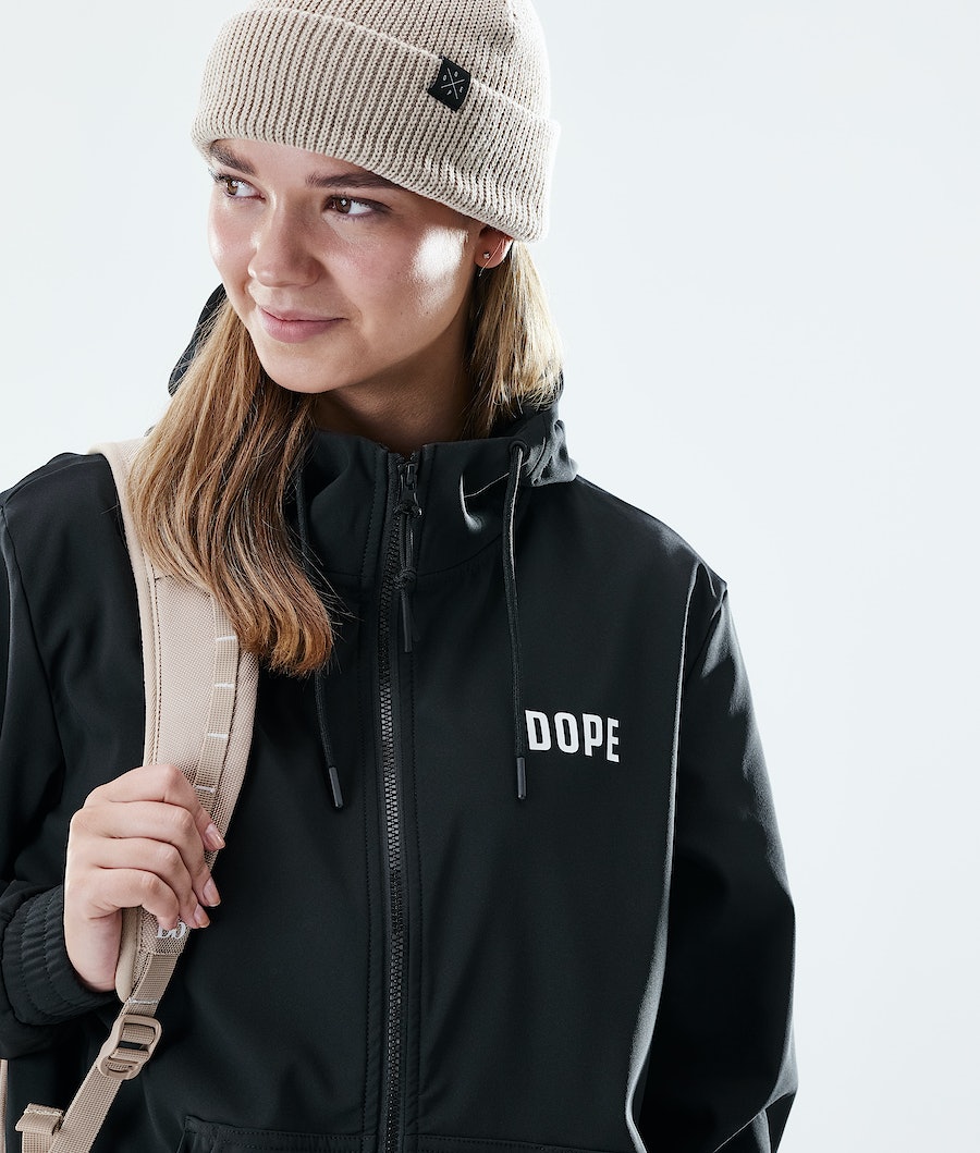 Sudadera Dope Flight W Zip Mujer Negras | 671-JCSKRM