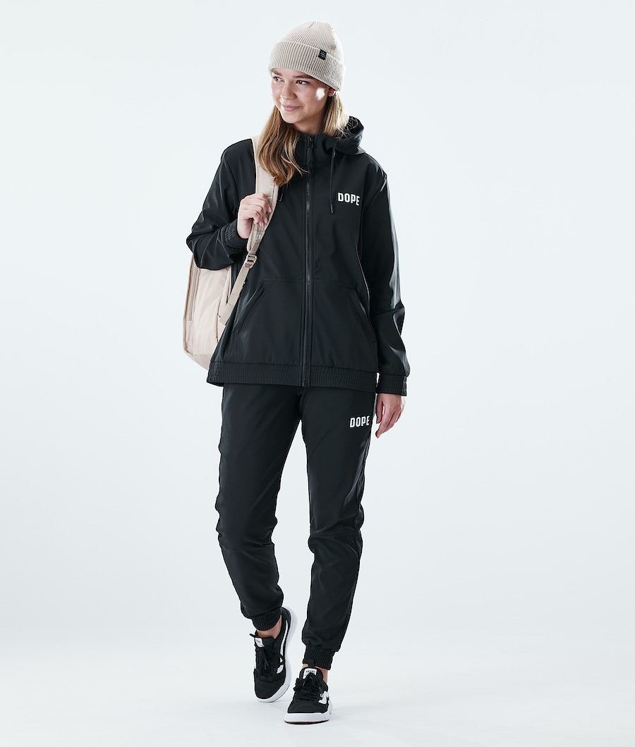 Sudadera Dope Flight W Zip Mujer Negras | 671-JCSKRM