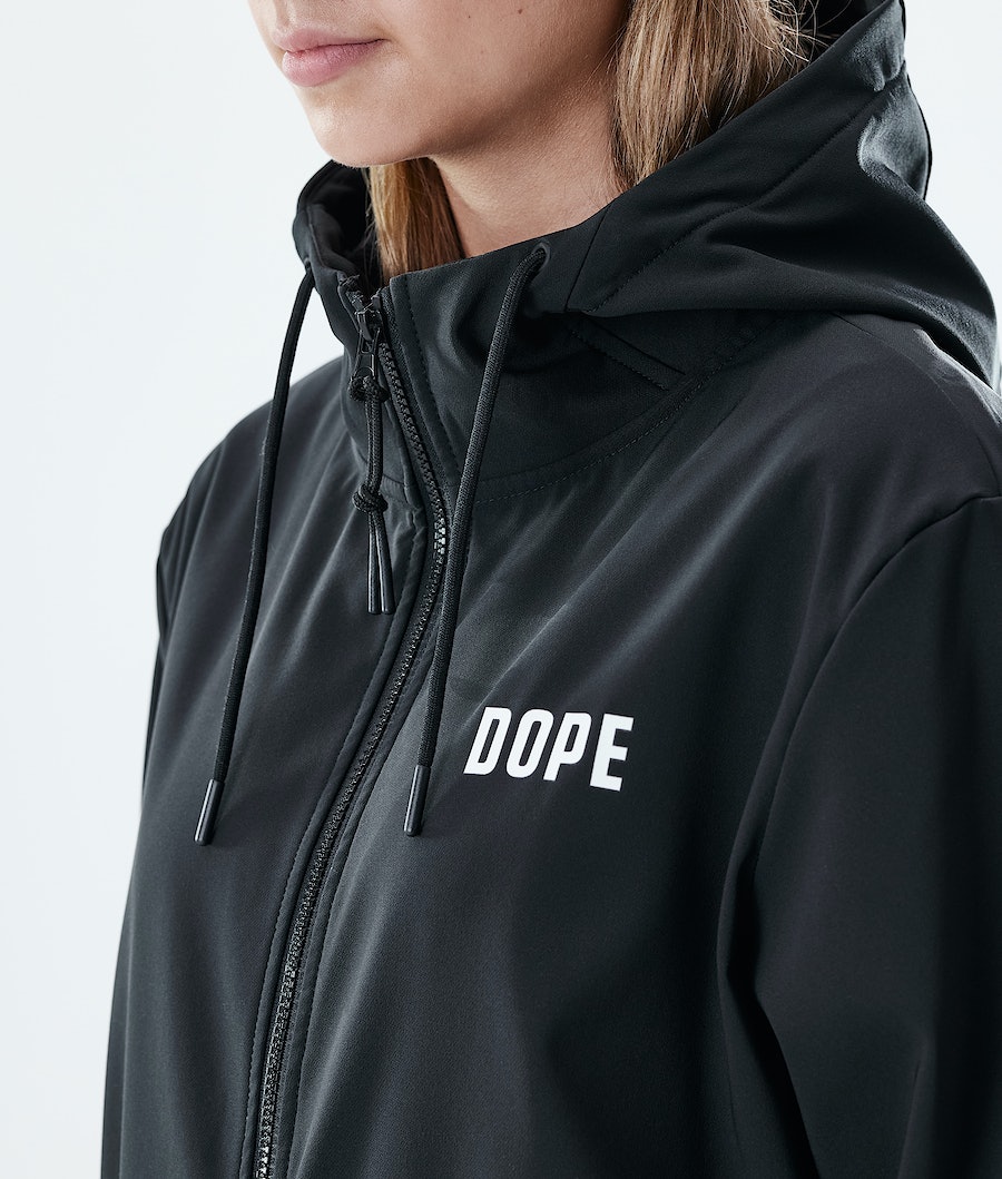 Sudadera Dope Flight W Zip Mujer Negras | 671-JCSKRM