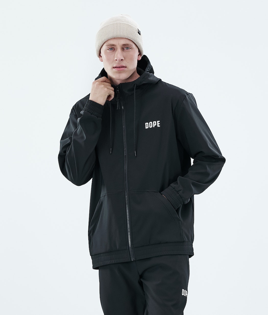 Sudadera Dope Flight Zip Hombre Negras | 824-SIOUDQ