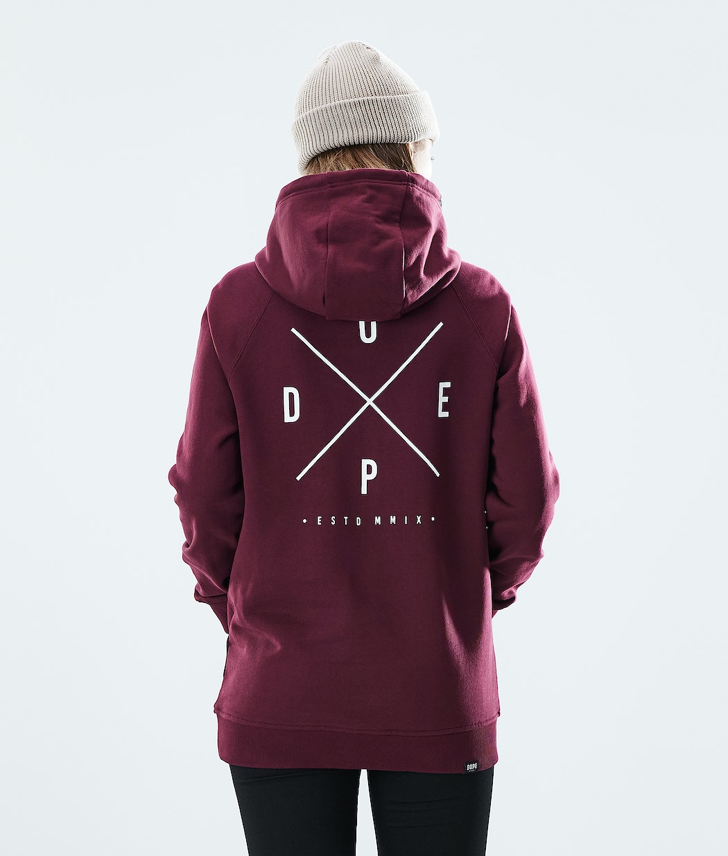 Sudadera Dope Regular 2X-UP Mujer Burdeos | 735-MACDIS