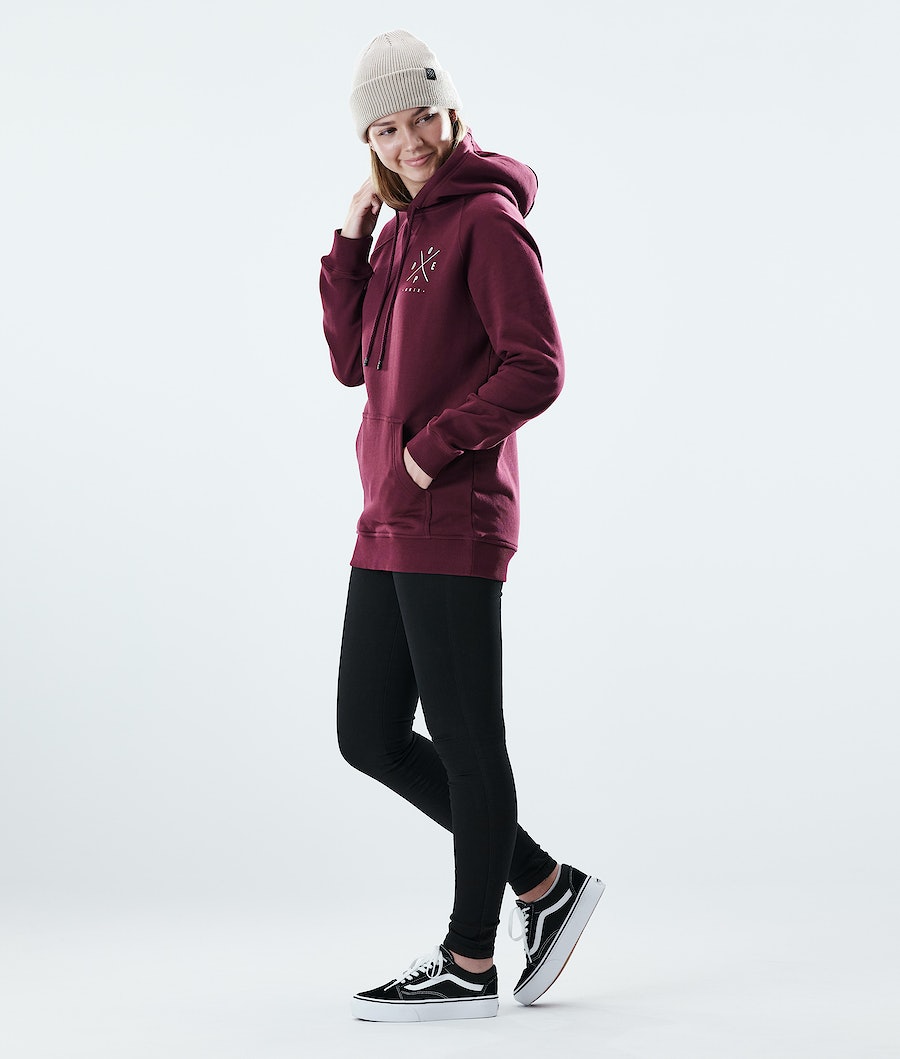 Sudadera Dope Regular 2X-UP Mujer Burdeos | 735-MACDIS