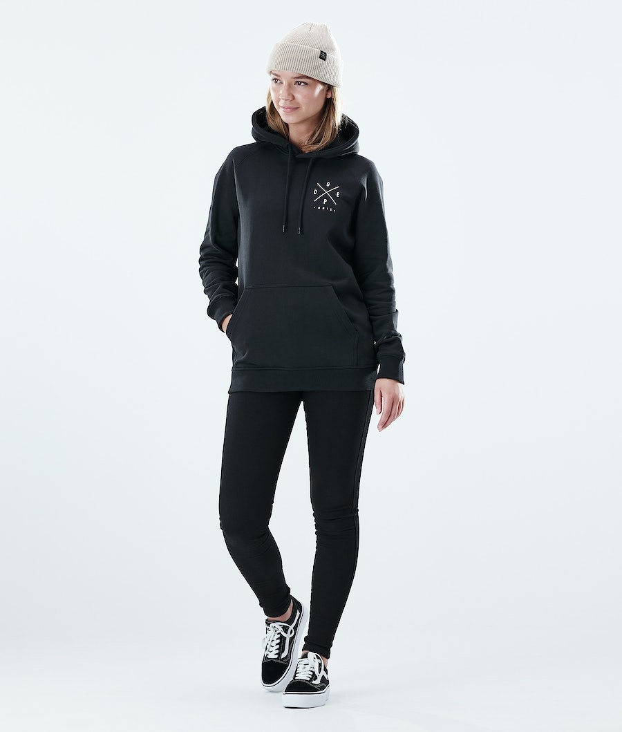 Sudadera Dope Regular 2X-UP Mujer Negras | 356-RYHNCF