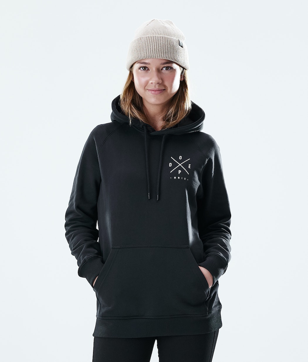 Sudadera Dope Regular 2X-UP Mujer Negras | 356-RYHNCF