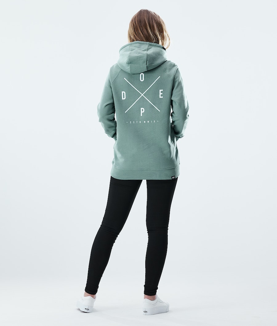 Sudadera Dope Regular 2X-UP Mujer Verde | 841-RGFHYT