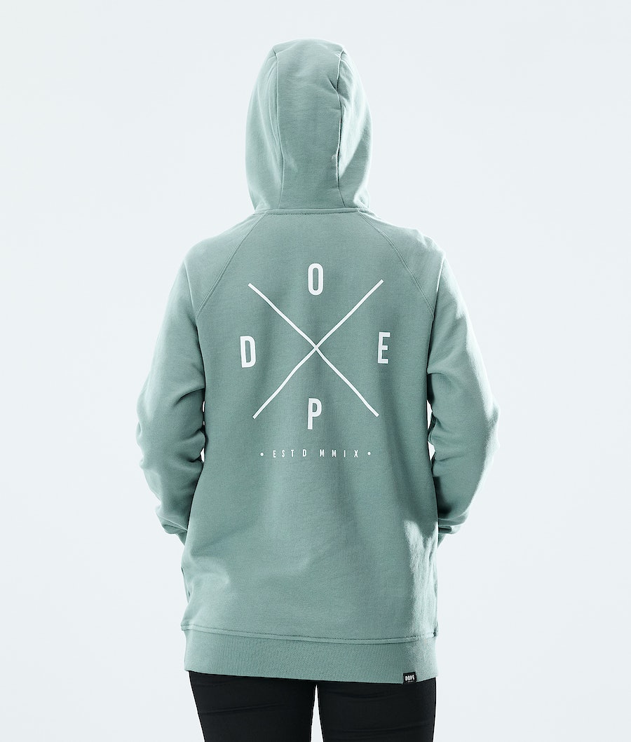 Sudadera Dope Regular 2X-UP Mujer Verde | 841-RGFHYT