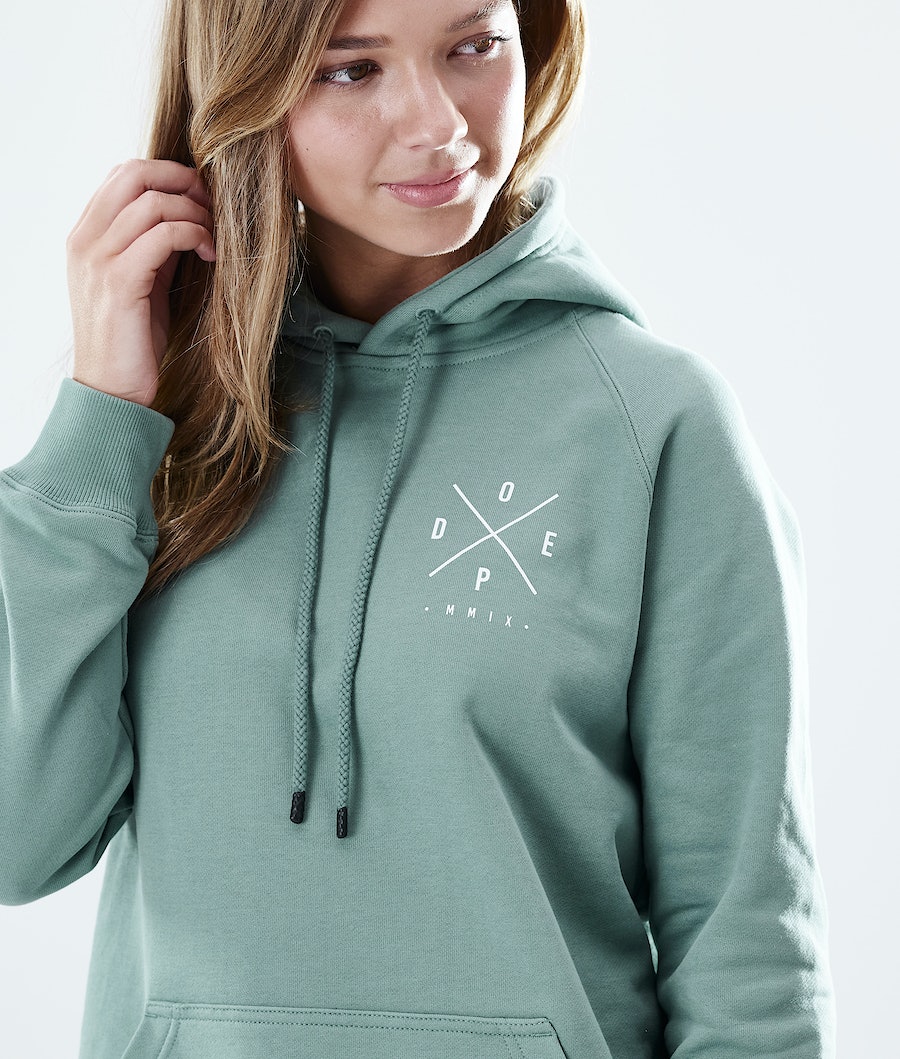 Sudadera Dope Regular 2X-UP Mujer Verde | 841-RGFHYT