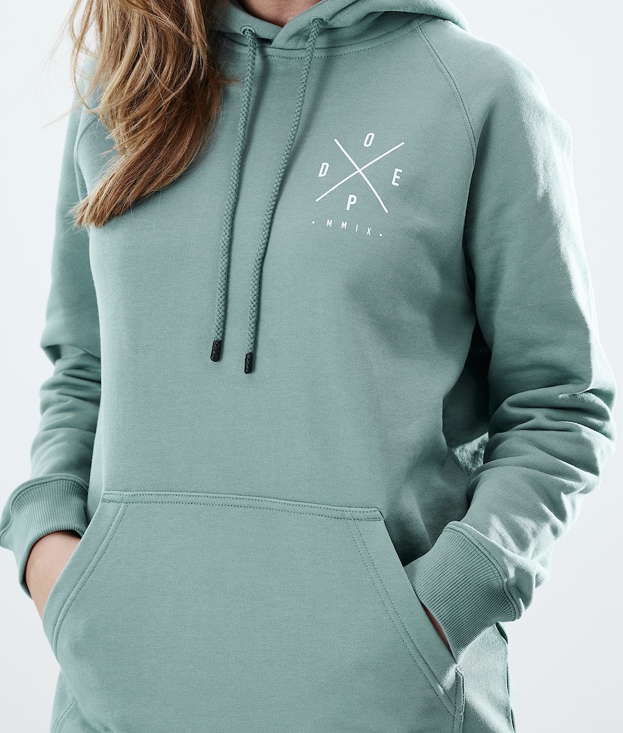 Sudadera Dope Regular 2X-UP Mujer Verde | 841-RGFHYT
