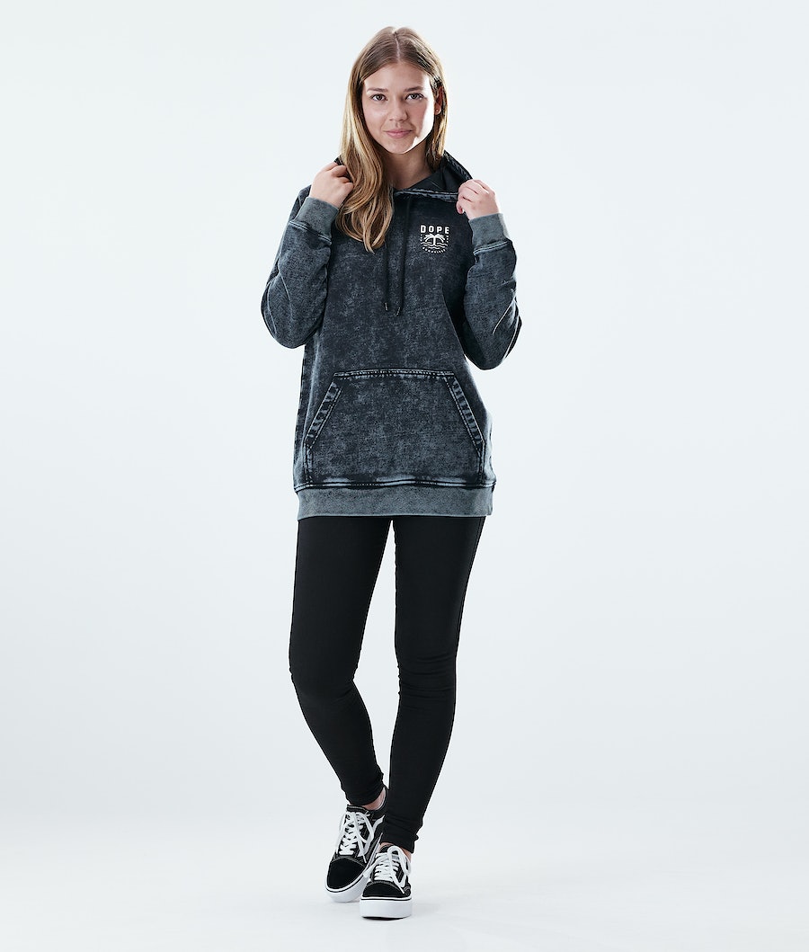 Sudadera Dope Regular Palm Mujer Negras | 460-GPFJXK