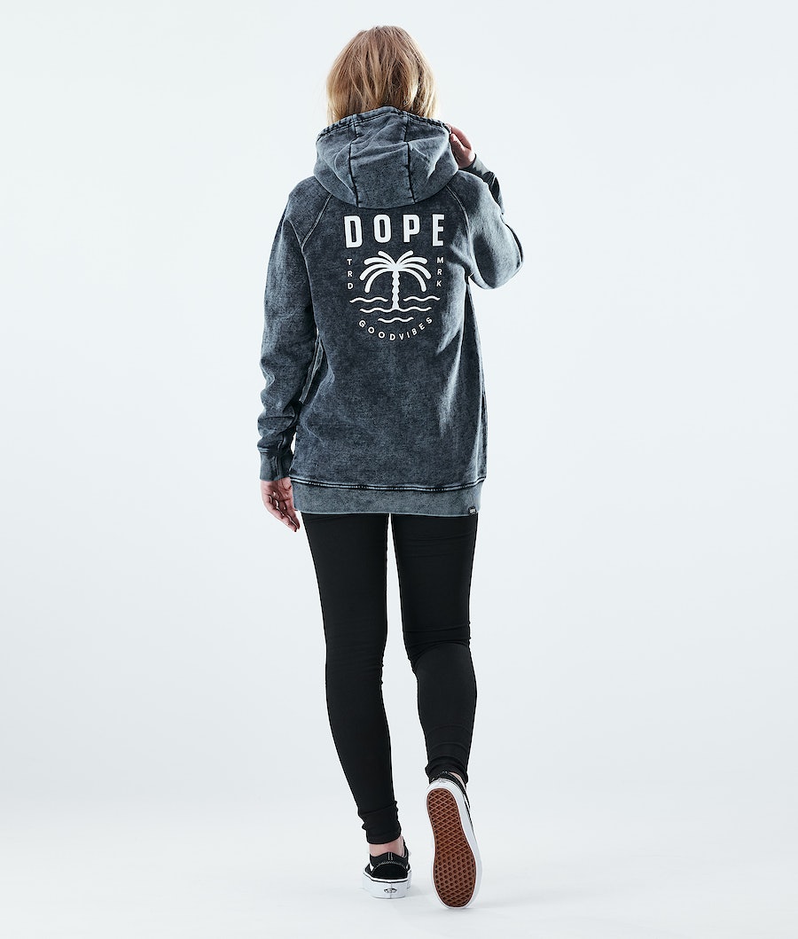 Sudadera Dope Regular Palm Mujer Negras | 460-GPFJXK