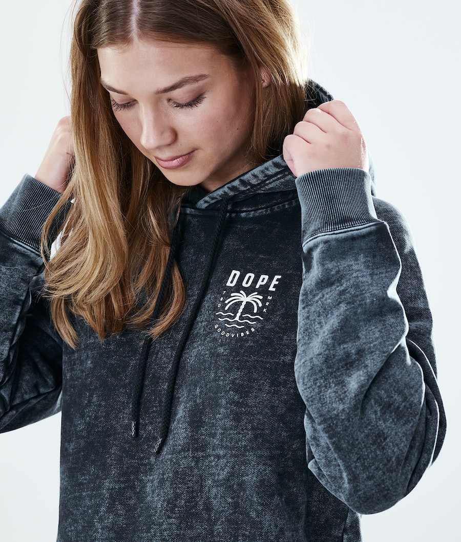 Sudadera Dope Regular Palm Mujer Negras | 460-GPFJXK