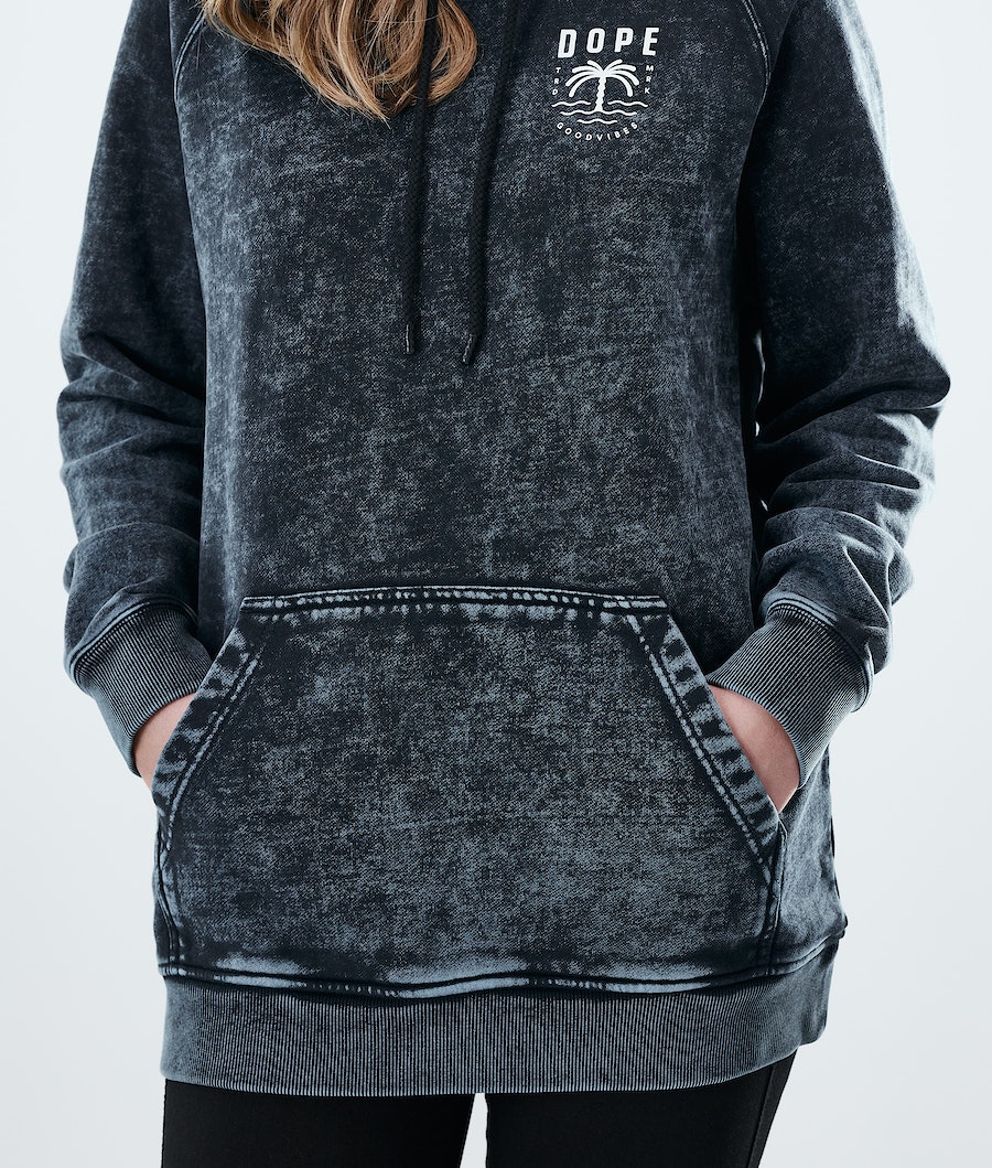 Sudadera Dope Regular Palm Mujer Negras | 460-GPFJXK