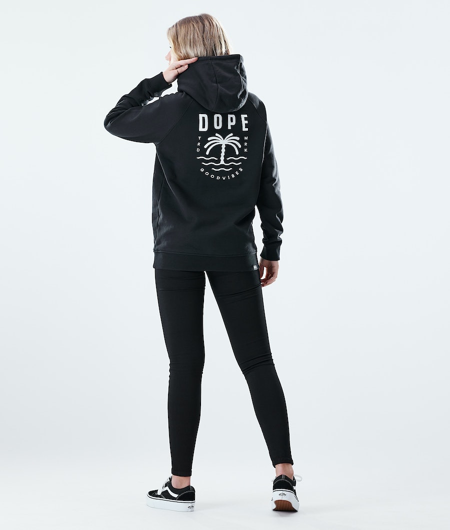 Sudadera Dope Regular Palm Mujer Negras | 740-ROYQUJ