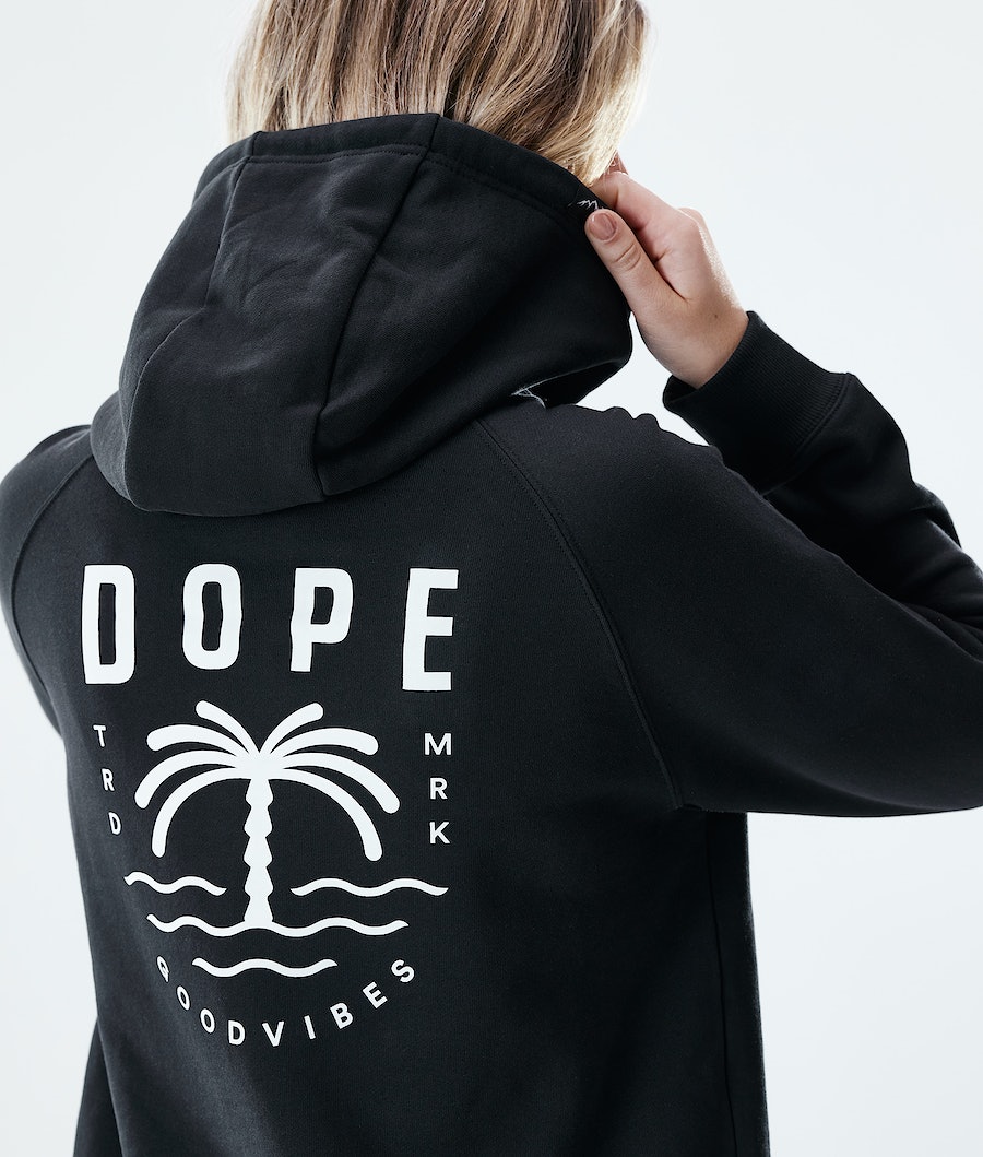 Sudadera Dope Regular Palm Mujer Negras | 740-ROYQUJ