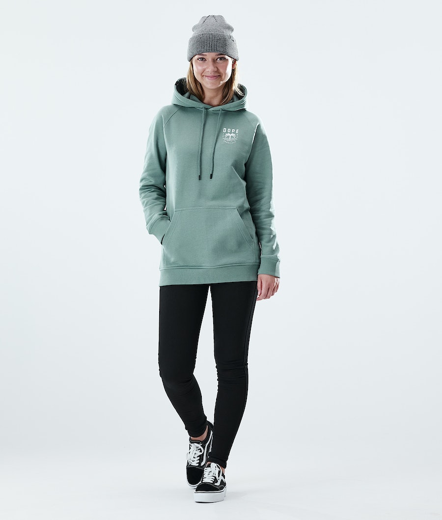 Sudadera Dope Regular Palm Mujer Verde | 013-GFYURW