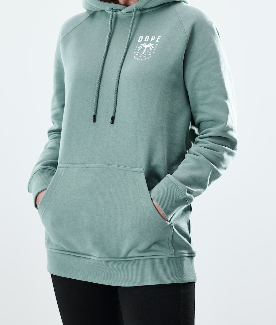 Sudadera Dope Regular Palm Mujer Verde | 013-GFYURW