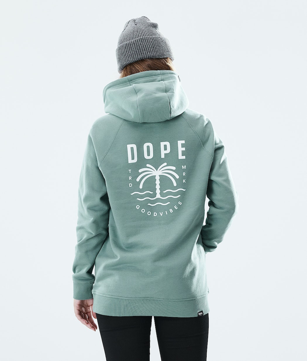 Sudadera Dope Regular Palm Mujer Verde | 013-GFYURW
