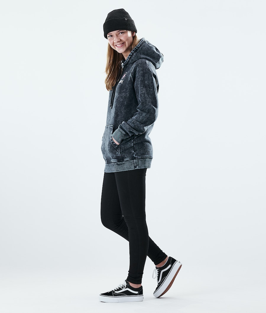 Sudadera Dope Regular Rose Mujer Negras | 042-SNFOXQ
