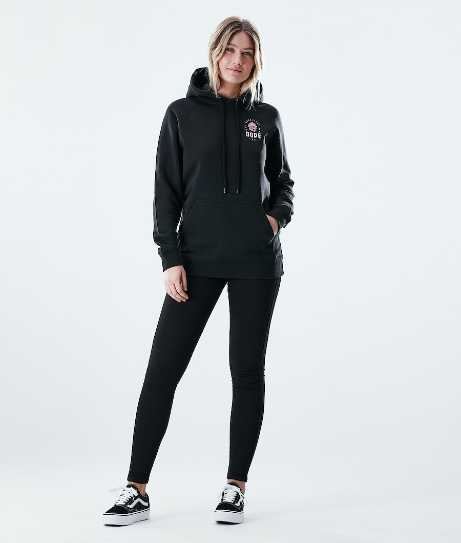 Sudadera Dope Regular Rose Mujer Negras | 327-BCDFRE
