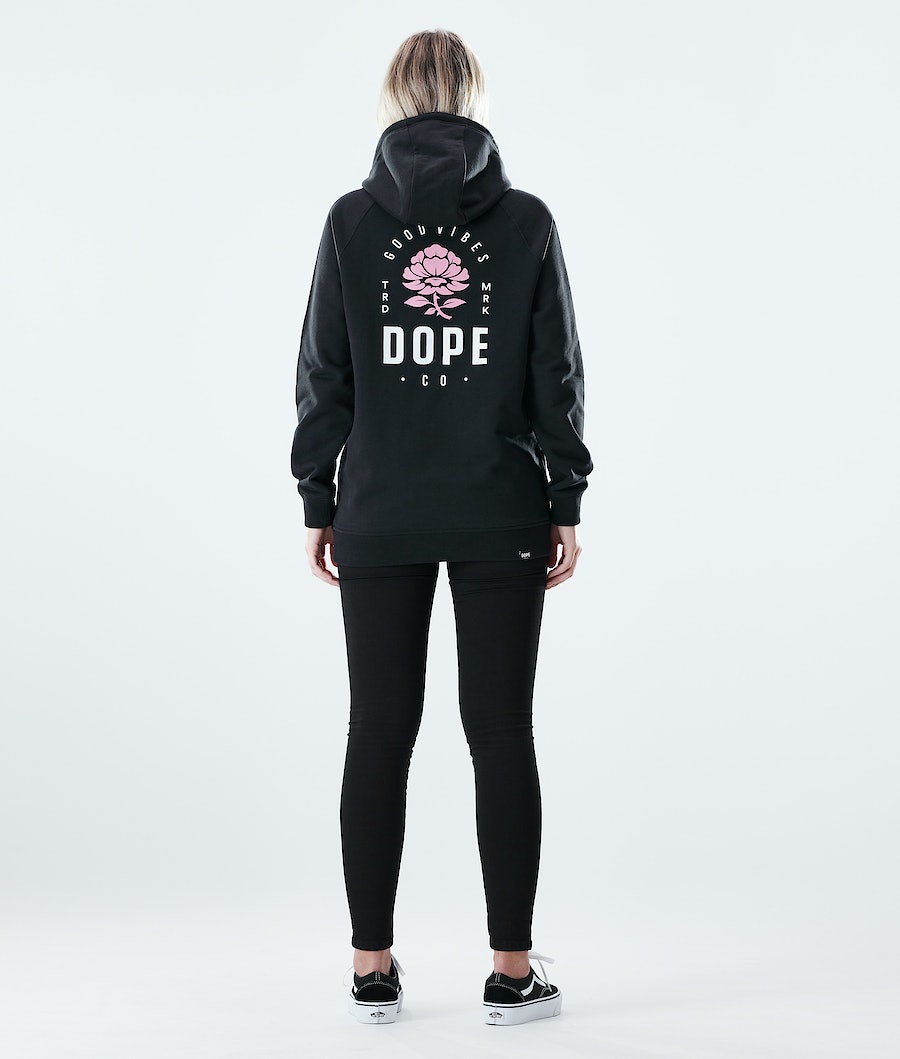 Sudadera Dope Regular Rose Mujer Negras | 327-BCDFRE