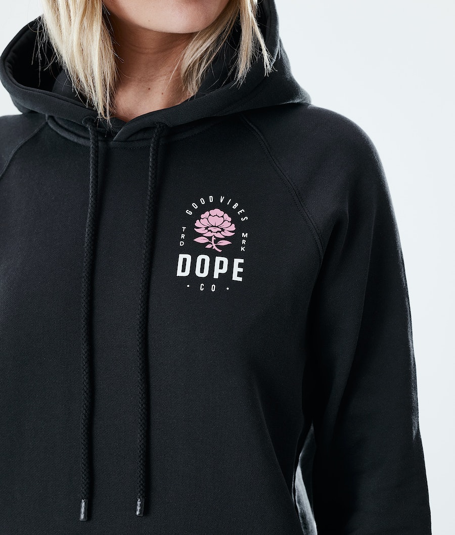 Sudadera Dope Regular Rose Mujer Negras | 327-BCDFRE