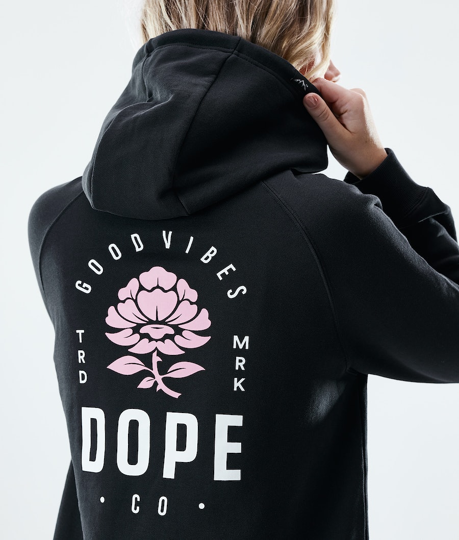 Sudadera Dope Regular Rose Mujer Negras | 327-BCDFRE