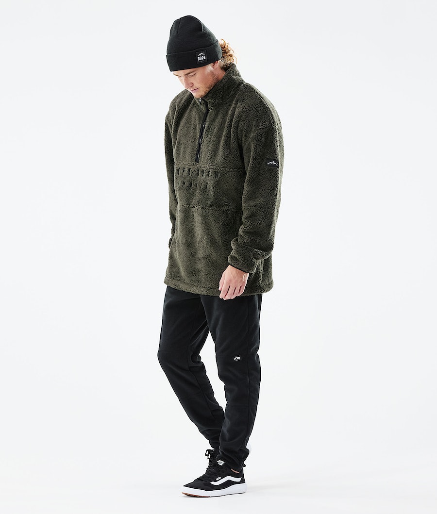 Suéteres Dope Pile Hombre Verde Oliva Verde | 526-DVCPZF