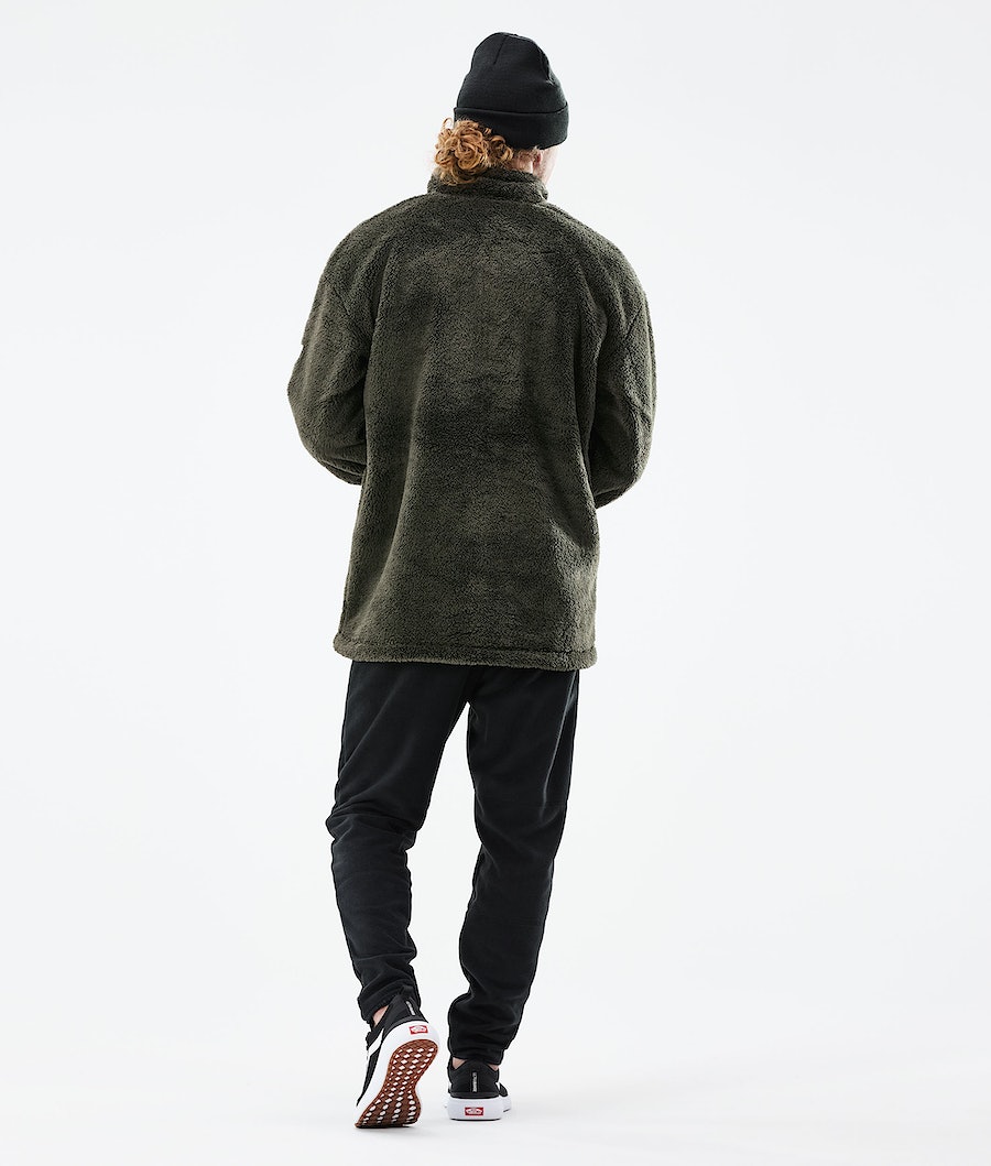 Suéteres Dope Pile Hombre Verde Oliva Verde | 526-DVCPZF
