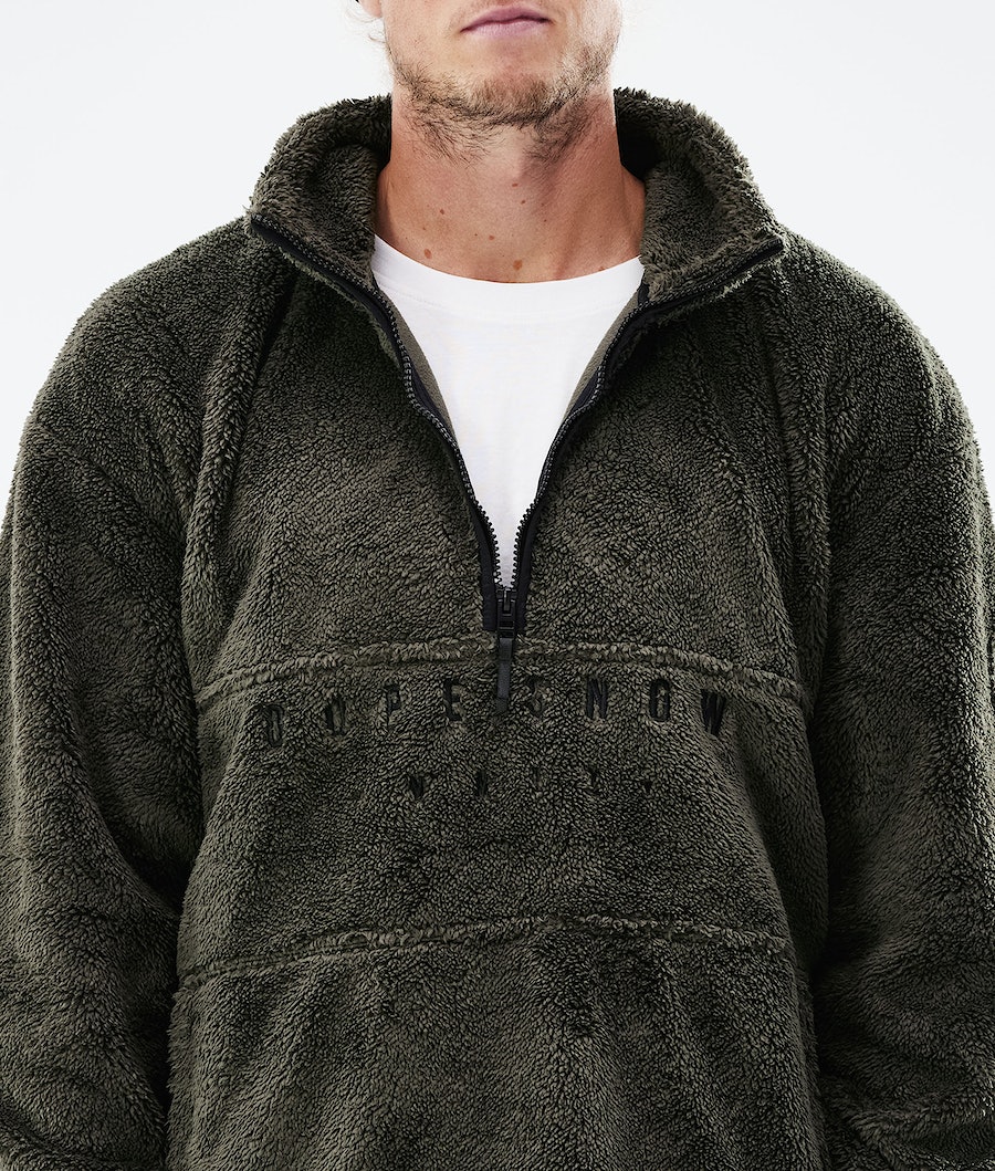 Suéteres Dope Pile Hombre Verde Oliva Verde | 526-DVCPZF