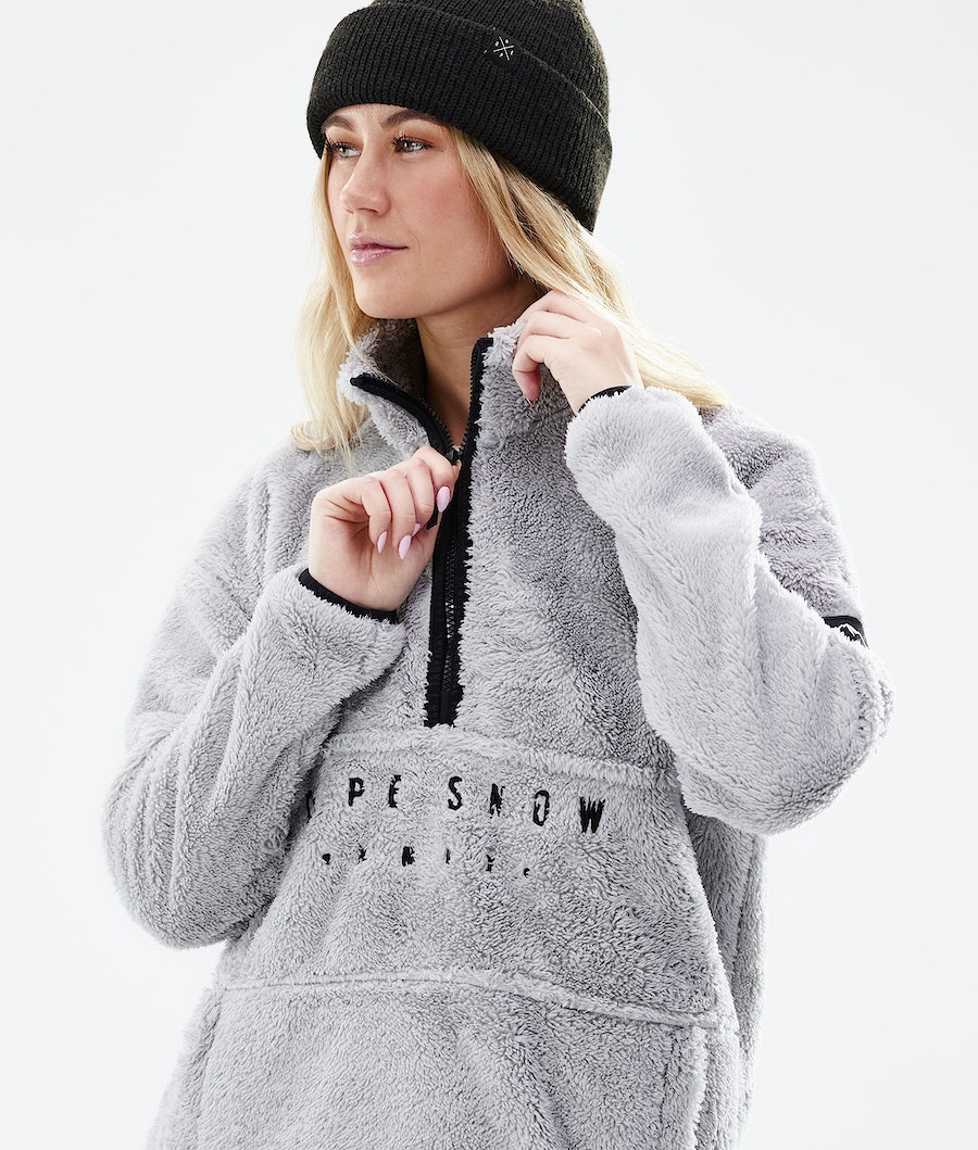 Suéteres Dope Pile W Mujer Gris Claro | 850-XGUILC
