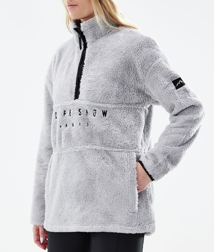 Suéteres Dope Pile W Mujer Gris Claro | 850-XGUILC
