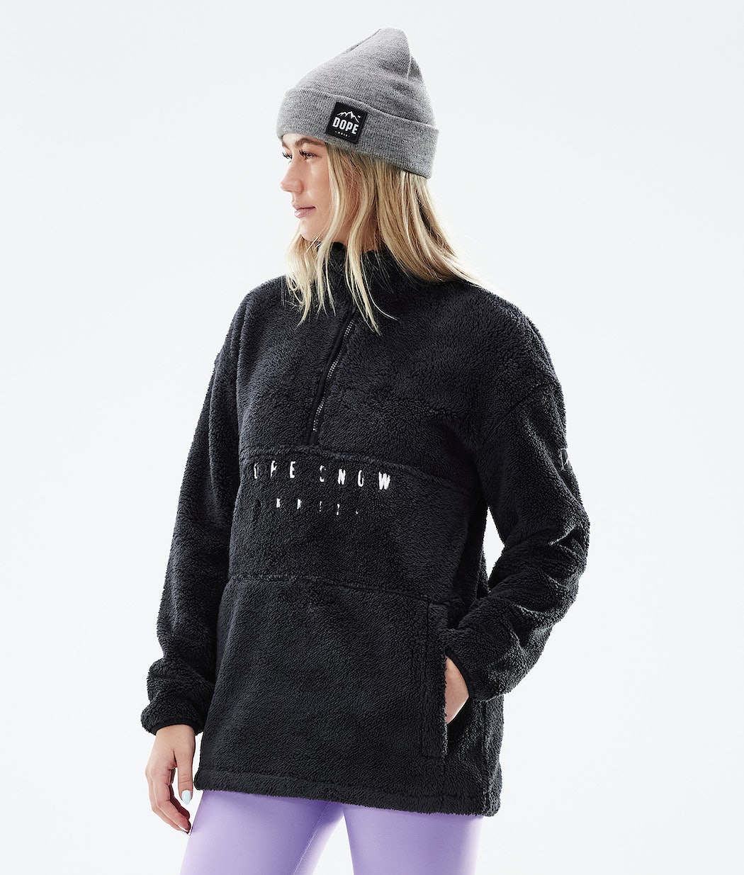 Suéteres Dope Pile W Mujer Negras | 254-SRXLIY